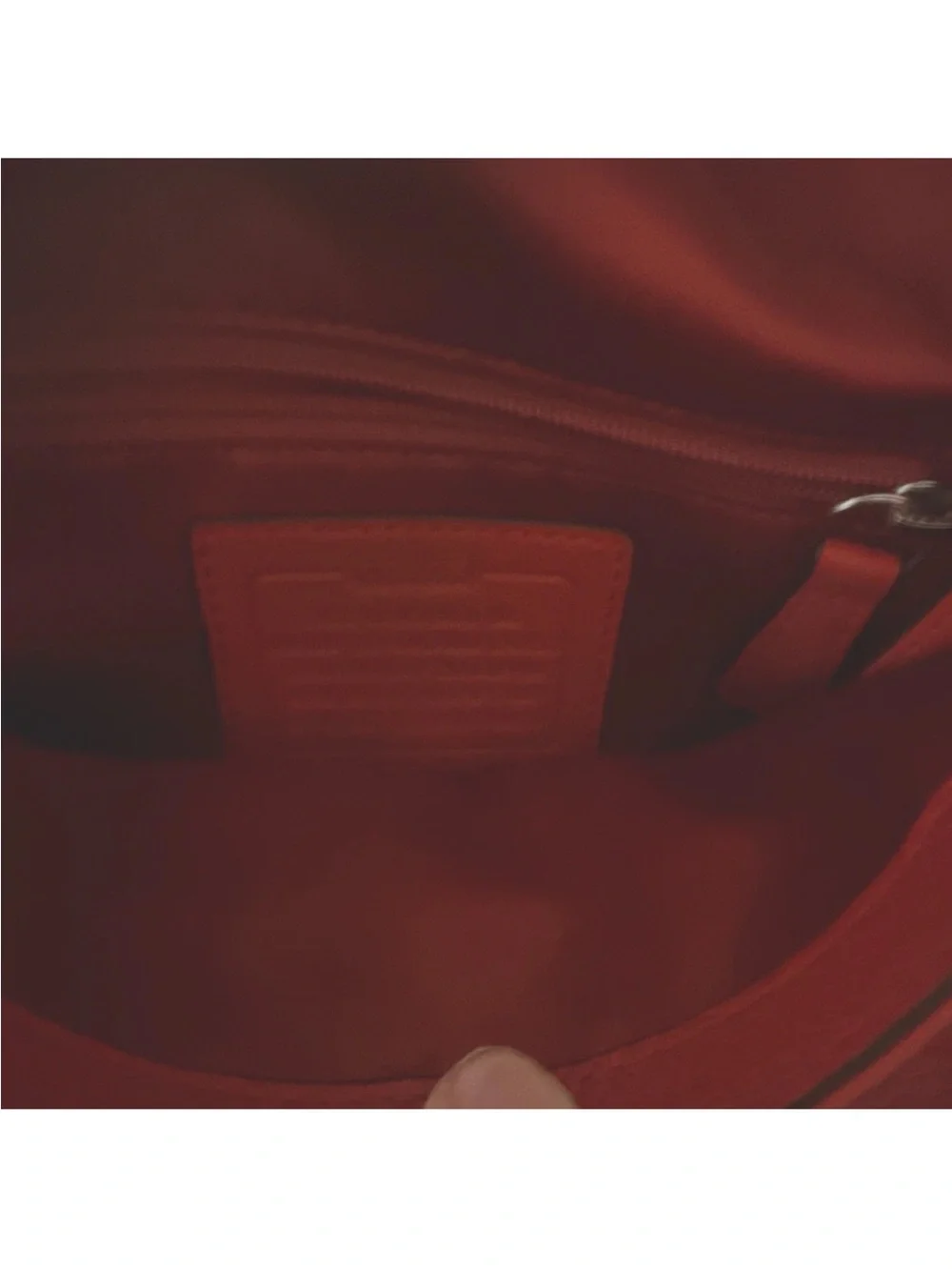 Coach Red Leather Turnlock Crossbody Bag